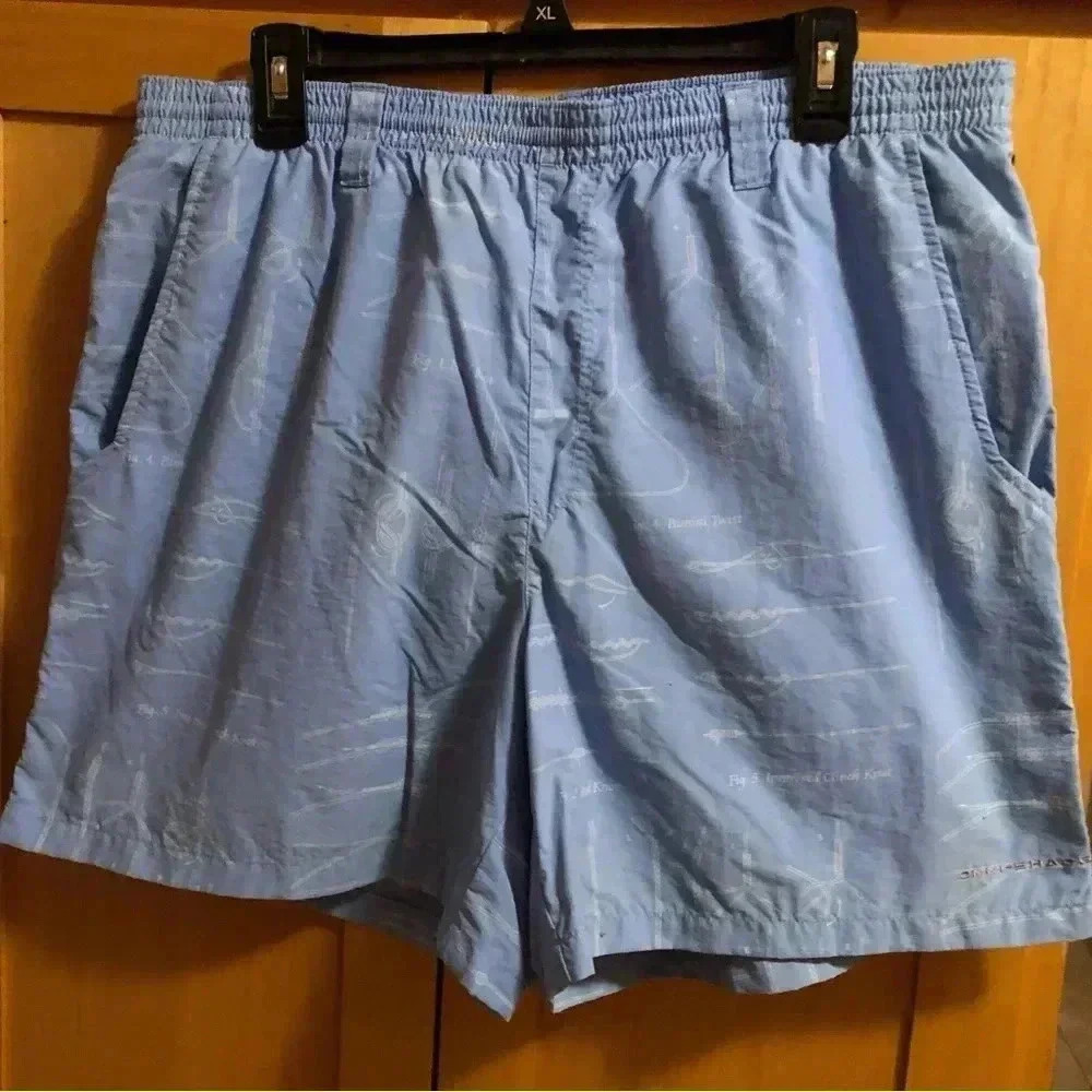 Men’s Columbia blue swim shorts/with lining pre-owned size L